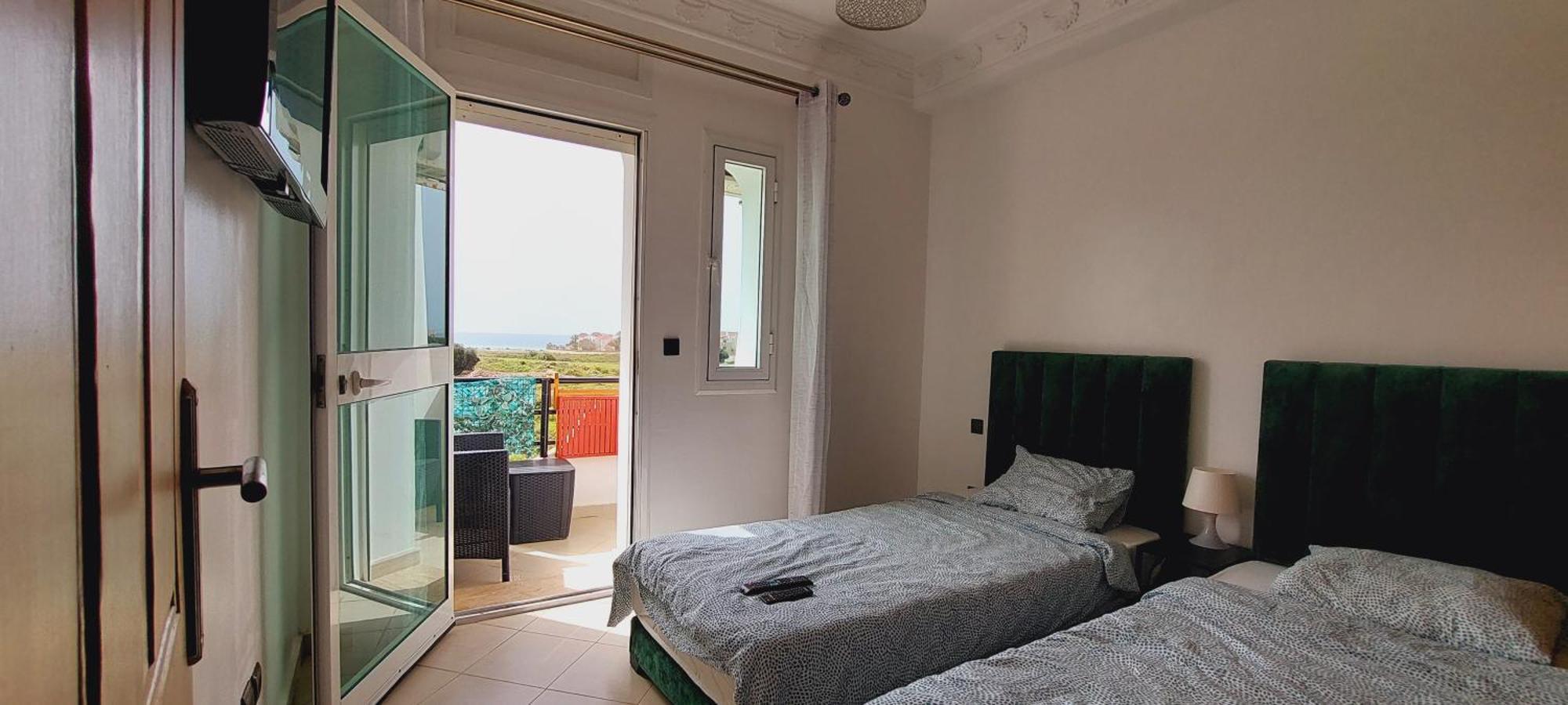 Appartement Avec Piscines, Vue Sur Mer Et Acces A La Plage A Achakar Hill, Tanger. Luaran gambar